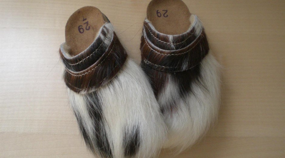 Die Kuhfellschuhe sind das Highlight © Schuh Keller