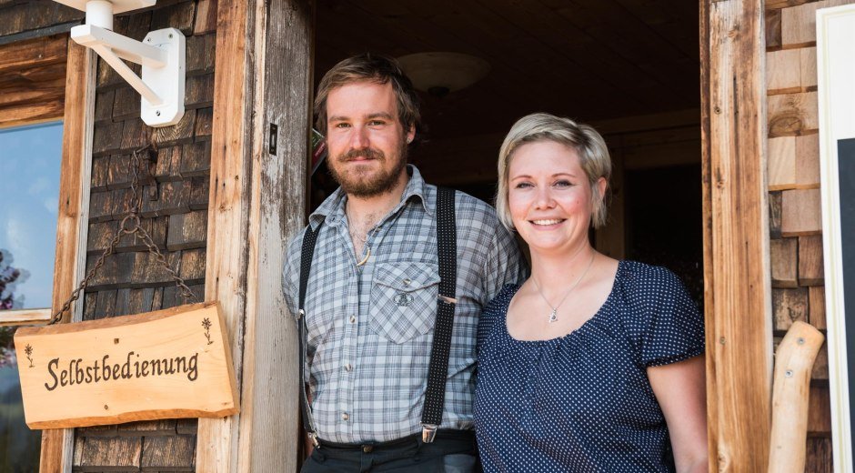Michael und Rebecca Hartmann - Herzberg Alpe © Tourismus Hörnerdörfer, F. Kjer