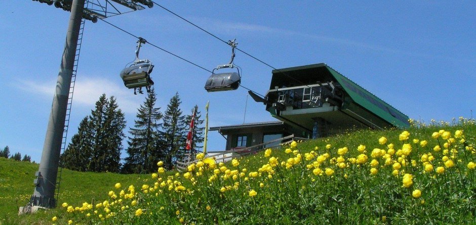Weltcup-Express Bergstation in Ofterschwang