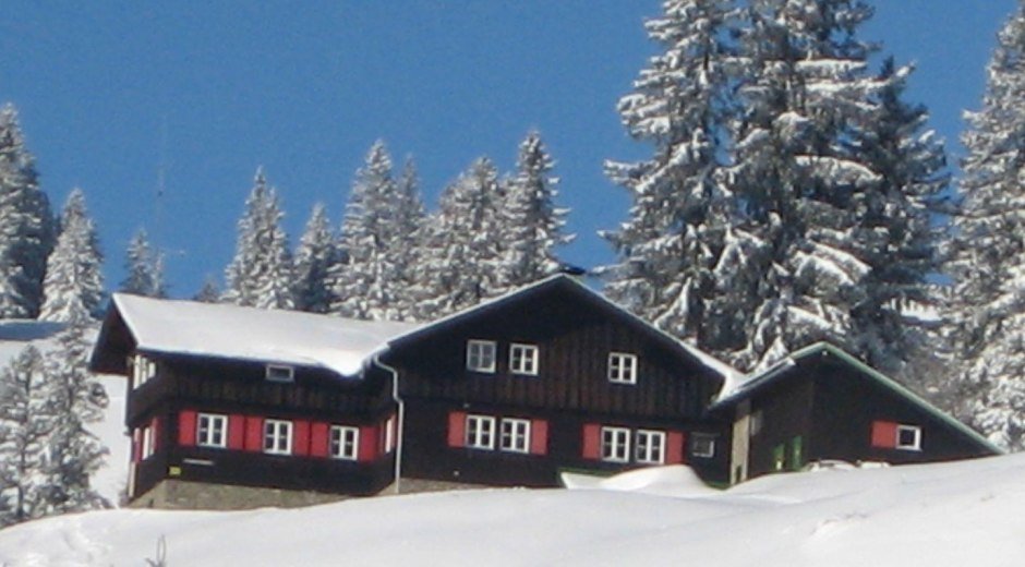 Das Berghaus Schwaben im Winter © Berghaus Schwaben