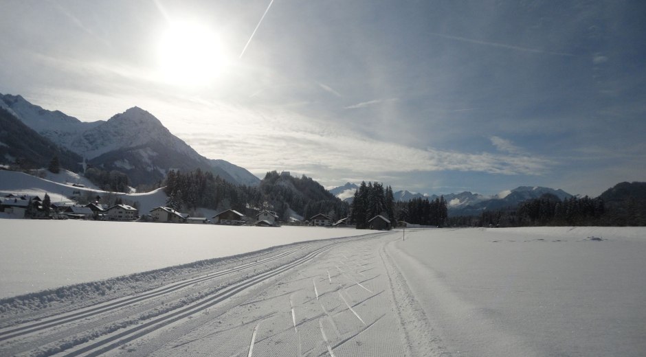 Eybach Loipe - Langlaufen in Fischen-Au © Tourismus Hörnerdörfer, H. Besler