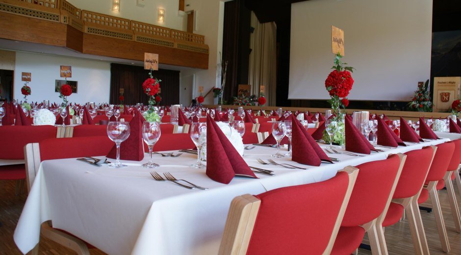 Bestuhlung im Kurhaus Fiskina © Tourismus Hörnerdörfer GmbH