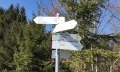 Wegweiser Richtung Oberdorf, Niederdorf, Obermaiselstein