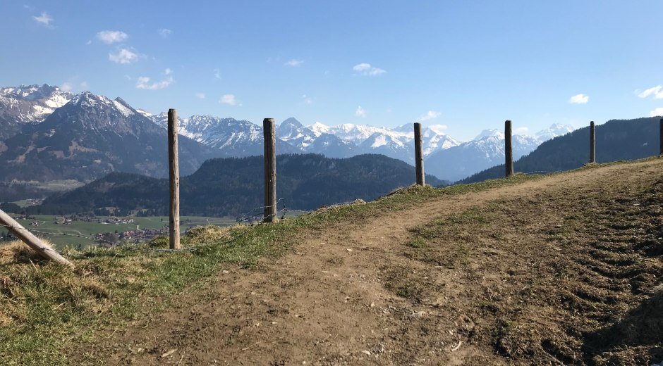 Blick in die Oberstdorfer Berge