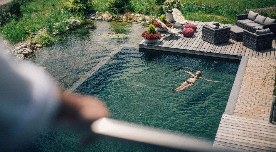 Quellwasser-Badeteich, DaySpa im Torghele's © Torghele's Hotelerei