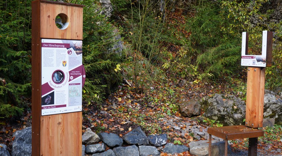 Sagenweg - Station am Hirschsprung © Tourismus Hörnerdörfer GmbH