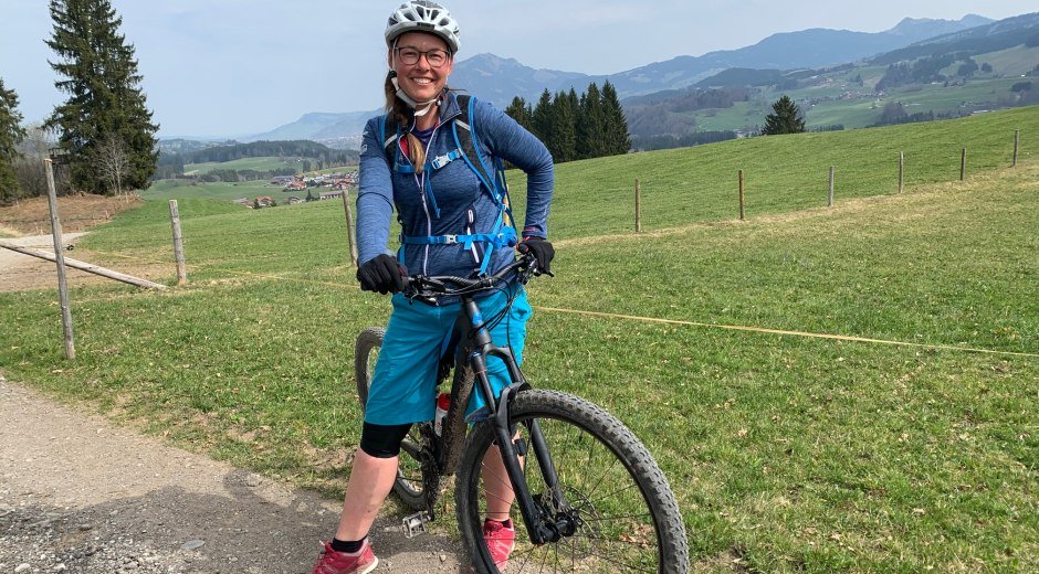 Radler unterwegs nach Weiler