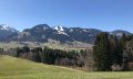 Aussicht auf Bolsterlang und die Hörnerkette © Tourismus Hörnerdörfer, L. Renn