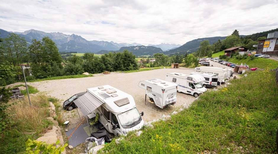 Wohnmobilstellplatz Hörnerbahn - Bolsterlang © Tourismus Hörnerdörfer GmbH