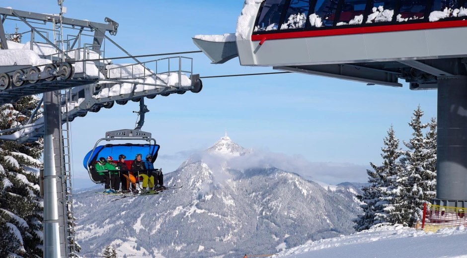 Skigebiet Ofterschwang-Gunzersied - Gipfel 6er © Tourismus Hörnerdörfer, ProVisionMedia