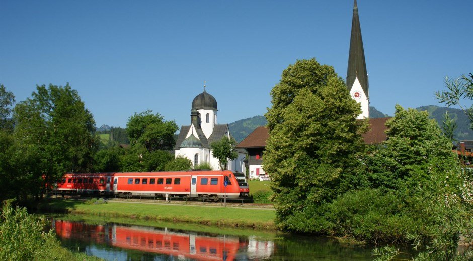Anreise nach Fischen mit der Bahn © Tourismus Hörnerdörfer, W. Monschau