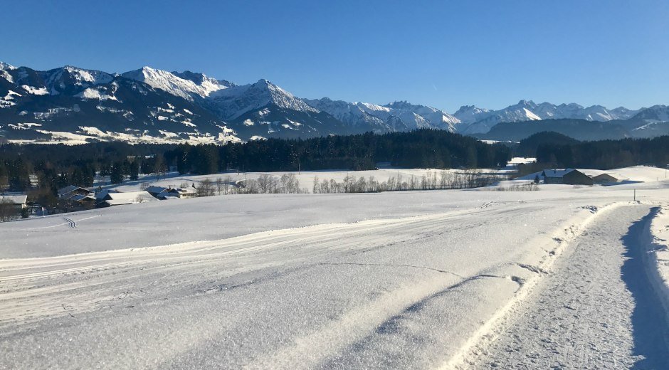 Dorfloipe & Winterwandern Ofterschwang © Tourismus Hörnerdörfer GmbH
