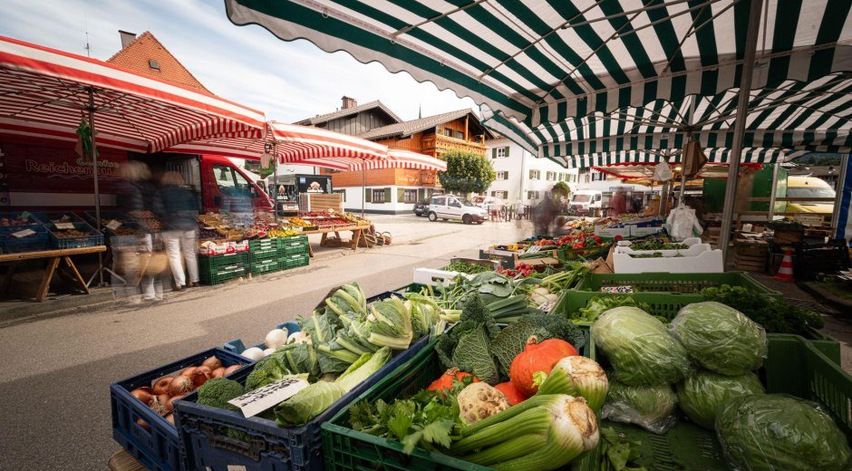 Wochenmarkt in Fischen © Tourismus Hörnerdörfer GmbH