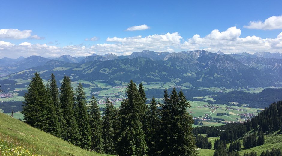 Ausblick Allgäuer Alpen © Tourismus Hörnerdörfer GmbH
