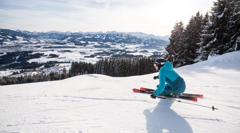 Skigebiet Ofterschwang-Gunzesried - Jägerabfahrt © Tourismus Hörnerdörfer, F. Kjer