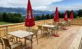 Wurzelhütte Ofterschwang - Terrasse mit Bergblick © Wurzelhütte - Ofterschwang