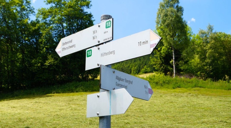 Wegeschilder © Tourismus Hörnerdörfer, M. Redecker
