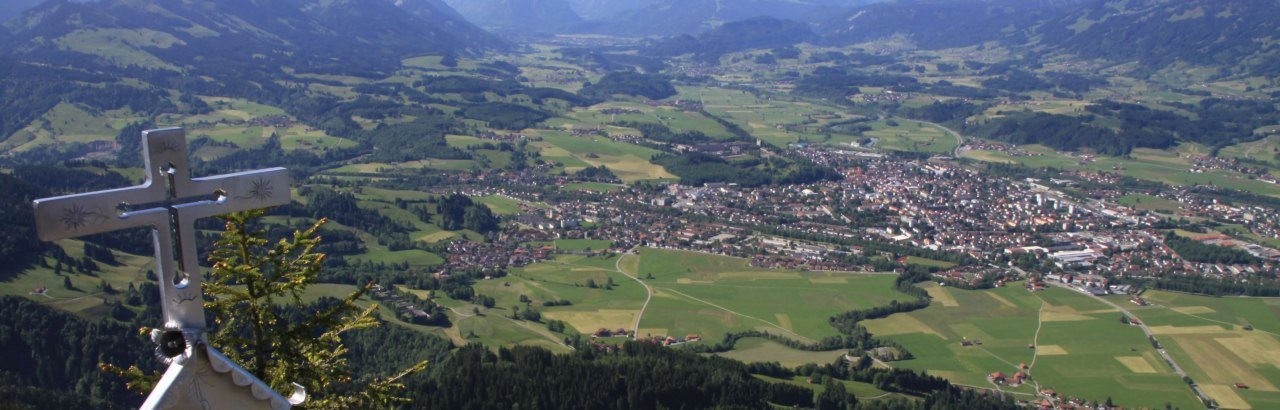 Blick vom Burgberger Hörnle auf Sonthofen © Stadt Sonthofen - Sonja Karnath