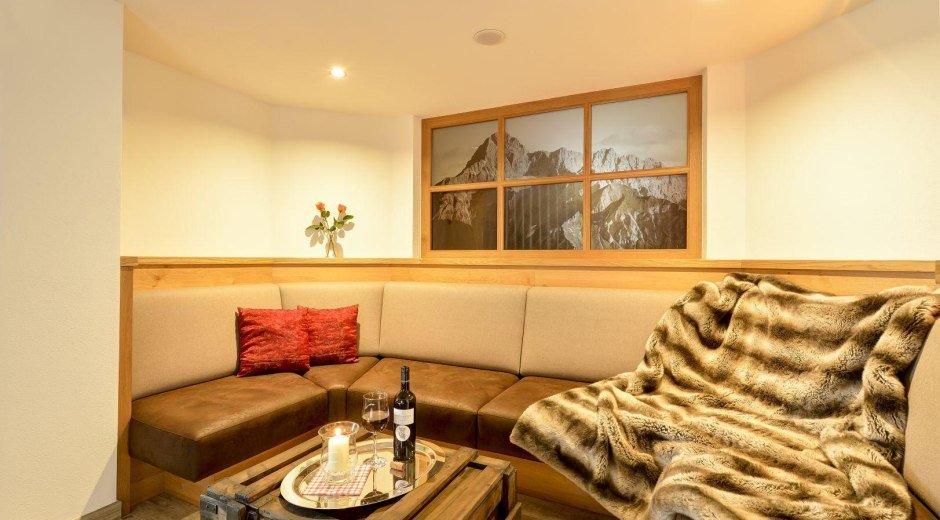 Unsere Lounge lädt zum Verweilen ein © Hotel Alpenblick
