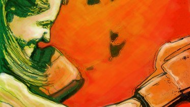 Verfremdete Darstellung einer Boxerin © Corinne Steudler