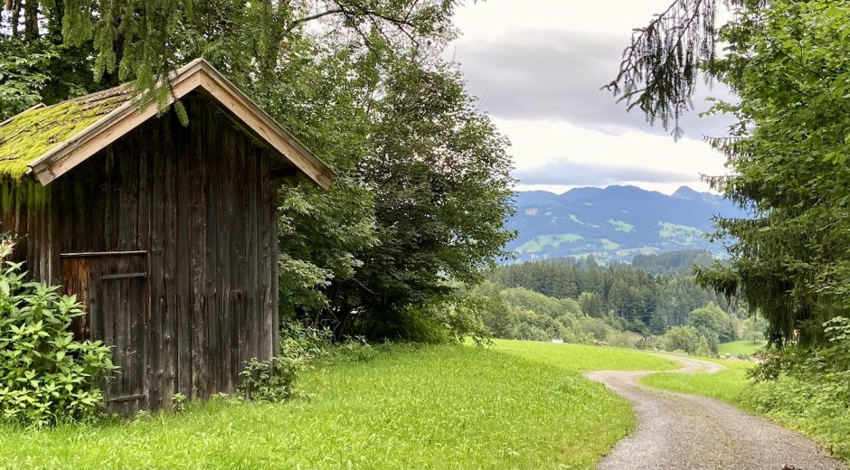 Idyllischer Hochwiesweg bei Ofterschwang © Tourismus Hörnerdörfer GmbH