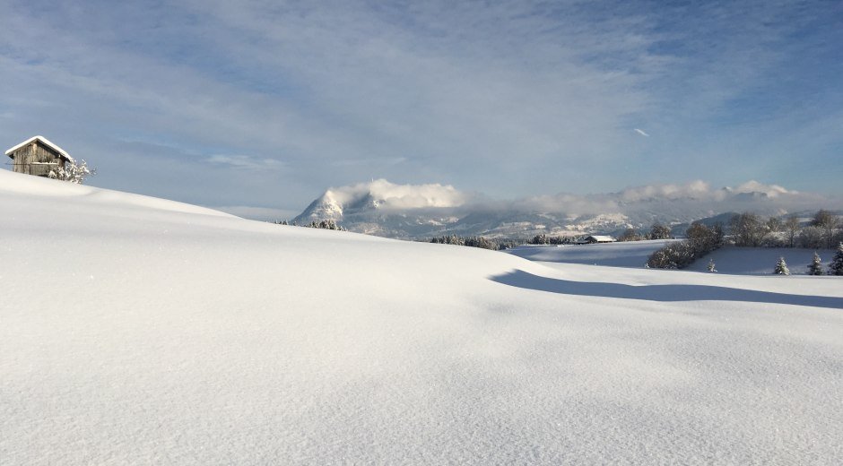 Untermühlegg Loipe - Langlaufen in Bolsterlang © Tourismus Hörnerdörfer, S. Salzberger