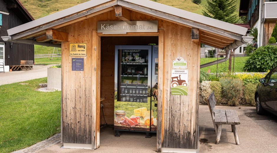 Alpe Berg Käseautomat in Balderschwang © Tourismus Hörnerdörfer GmbH