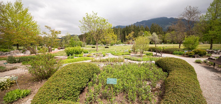 Kräutergarten im Kurpark in Fischen © Tourismus Hörnerdörfer