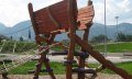 Klettergerüst auf dem Spielplatz in Fischen-Au © Tourismus Hörnerdörfer GmbH