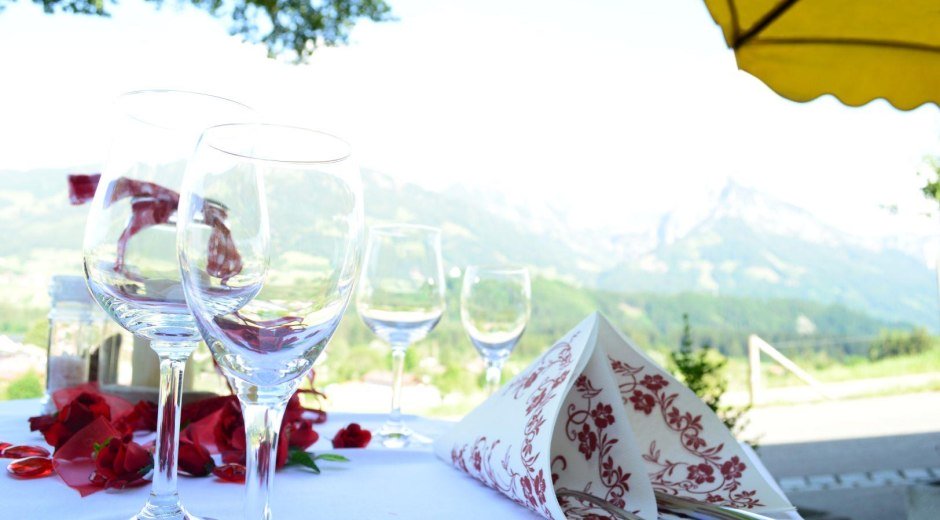 Unsere Panoramaterrasse © Hotel Alpenblick