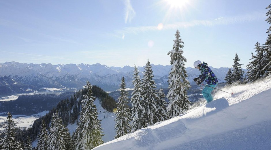 Skifahren bei Kaiserwetter © Tourismus Hörnerdörfer, G. Standl