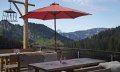Terrasse mit Blick aufs Riedbergerhorn © Berghütte Grasgehren