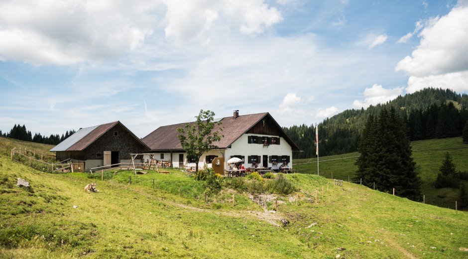 Schönbergalpe in Obermaiselstein in den Allgäuer Hörnerdörfern © Tourismus Hörnerdörfer, F. Kjer