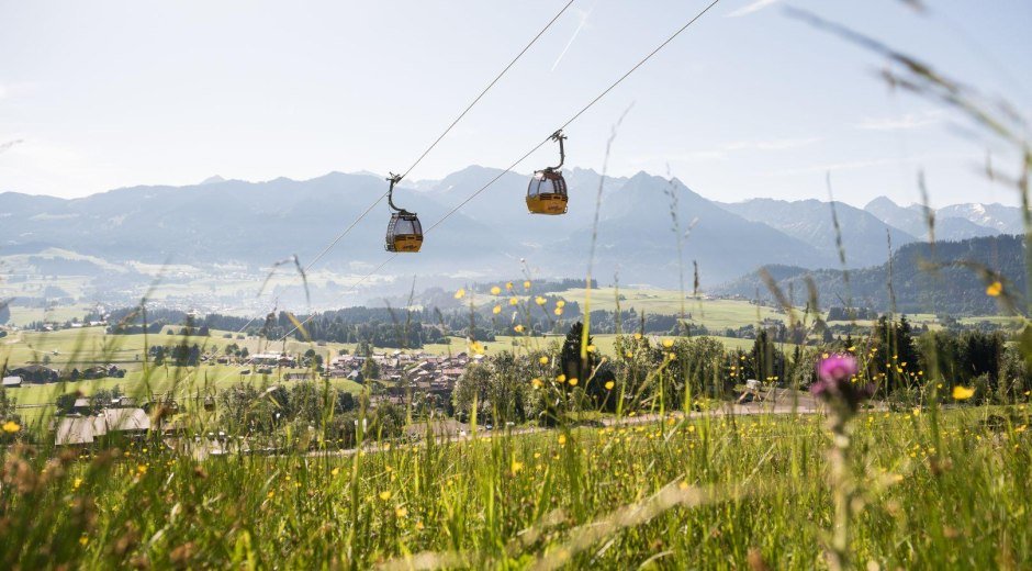 Bergfahrt mit der Hörnerbahn in Bolsterlang © Tourismus Hörnerdörfer, F. Kjer