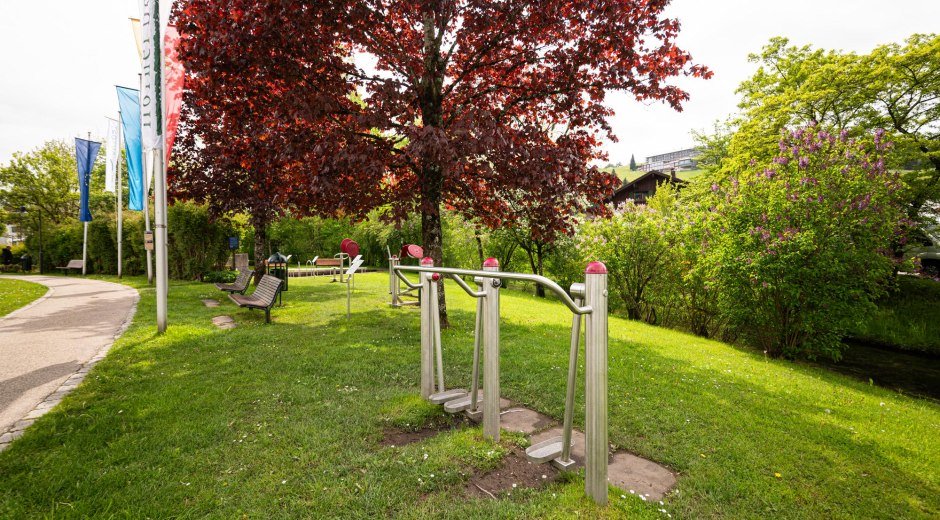 Outdoor-Fitness Areal an der Fiskina Fischen © Tourismus Hörnerdörfer GmbH