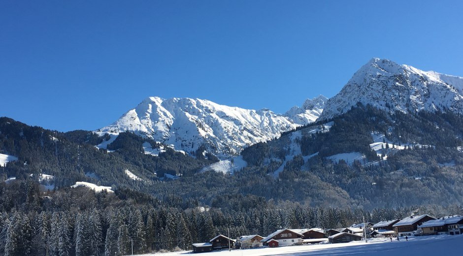 Verschneite Allgäuer Winterlandschaft