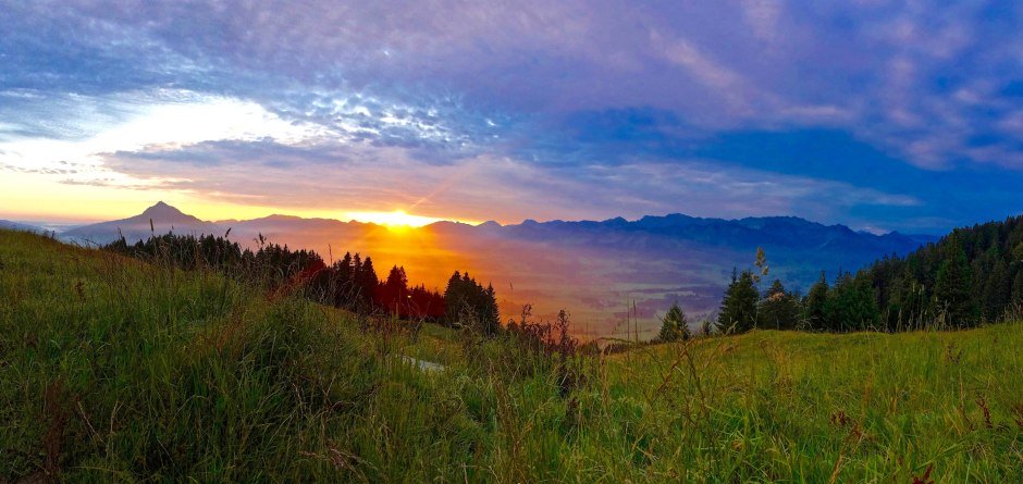 Sonnenaufgang am Ofterschwanher Horn