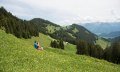 Blick über die Alpe Hinteregg in die Berge © Tourismus Hörnerdörfer, F. Kjer