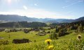 Aussicht vom Hüttenberber Eck auf den Allgäuer Hauptkamm © Tourismus Hörnerdörfer, S. Nitschke