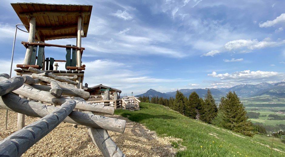 Stuimändle Spielplatz an der Weltcup Hütte © Tourismus Hörnerdörfer, M. Redecker