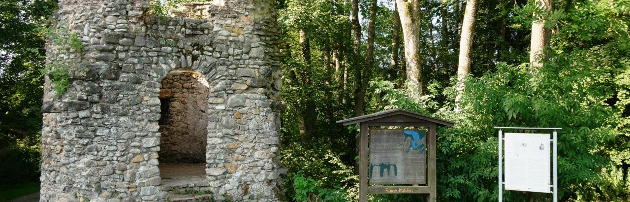 Burgruine Kalden am Illerradweg bei Altusried © Reinhard Walk