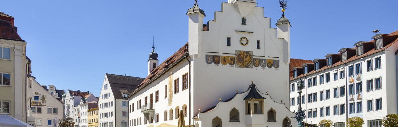 Rathausplatz Kempten mit Rathaus © Kempten Tourismus / Andreas Ellinger