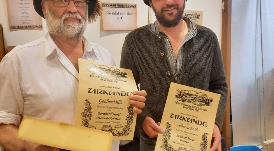 Goldprämierung Bergkäse 2023 © Sennalpe Schattwald