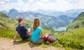 Rast mit Blick auf den Seealpsee © Oberstdorf / Kleinwalsertal Bergbahnen Fotograf: Alex Savarino