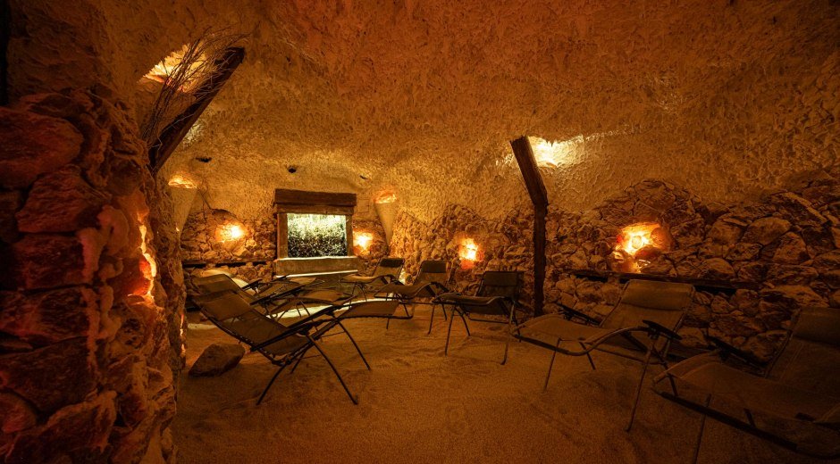 Salzgrotte im Lea-Vitalhaus in Fischen © Tourismus Hörnerdörfer GmbH