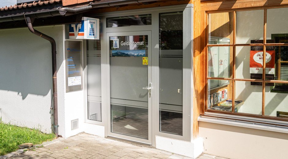 Geldautomat der Raiffeisenbank Kempten-Oberallgäu © Tourismus Hörnerdörfer GmbH