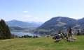Radler und Wanderer mit Blick auf den Alpsee © Tourismusbüro Missen-Wilhams