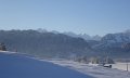 Blick auf die verschneiten Allgäuer Berge © Tourismus Hörnerdörfer, S. Salzberger