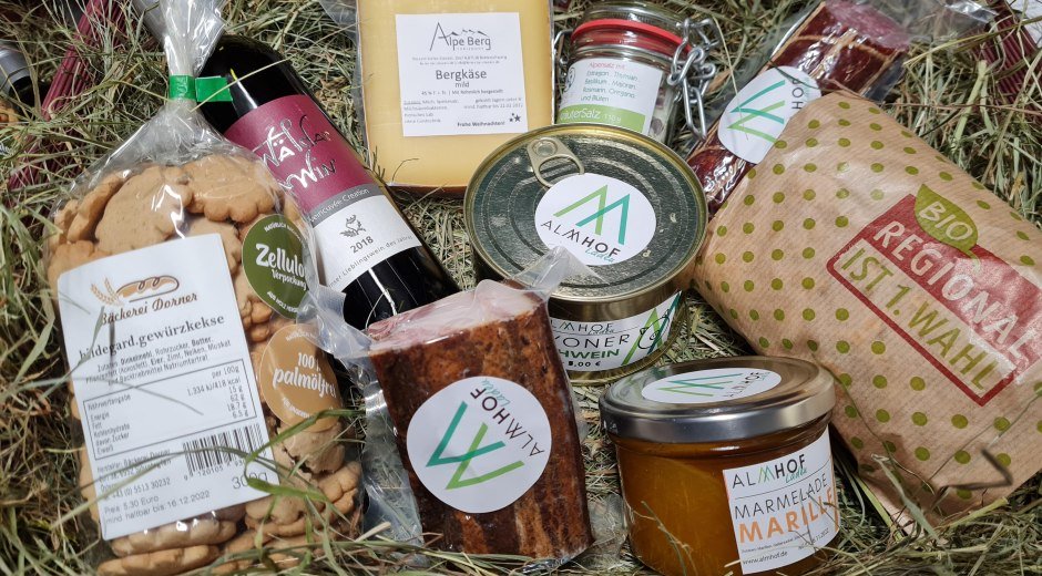 Regionale Produkte im Almhof-Laden © Almhof Lässer