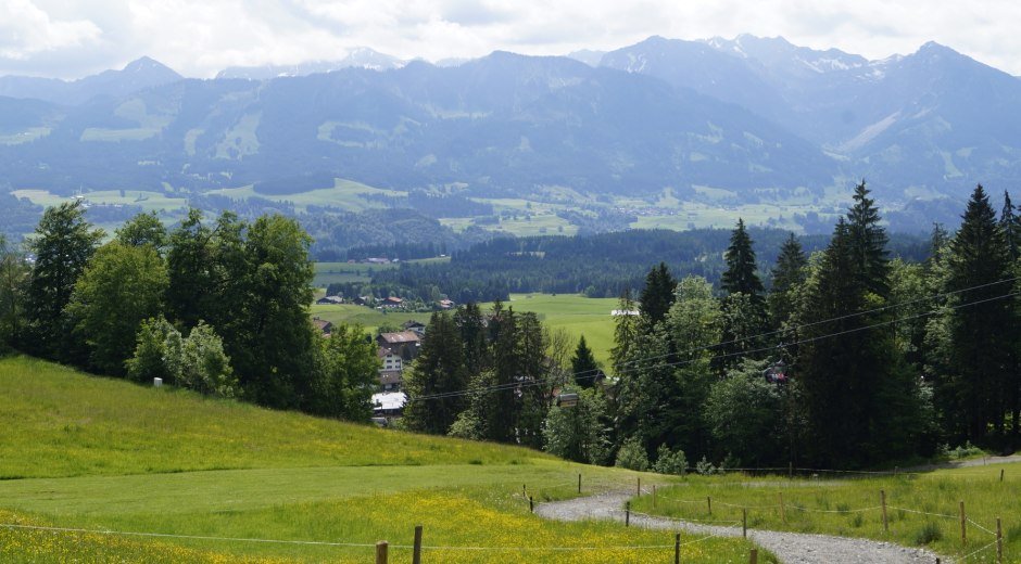 Aussicht von der Wurzelhütte  - Ofterschwang